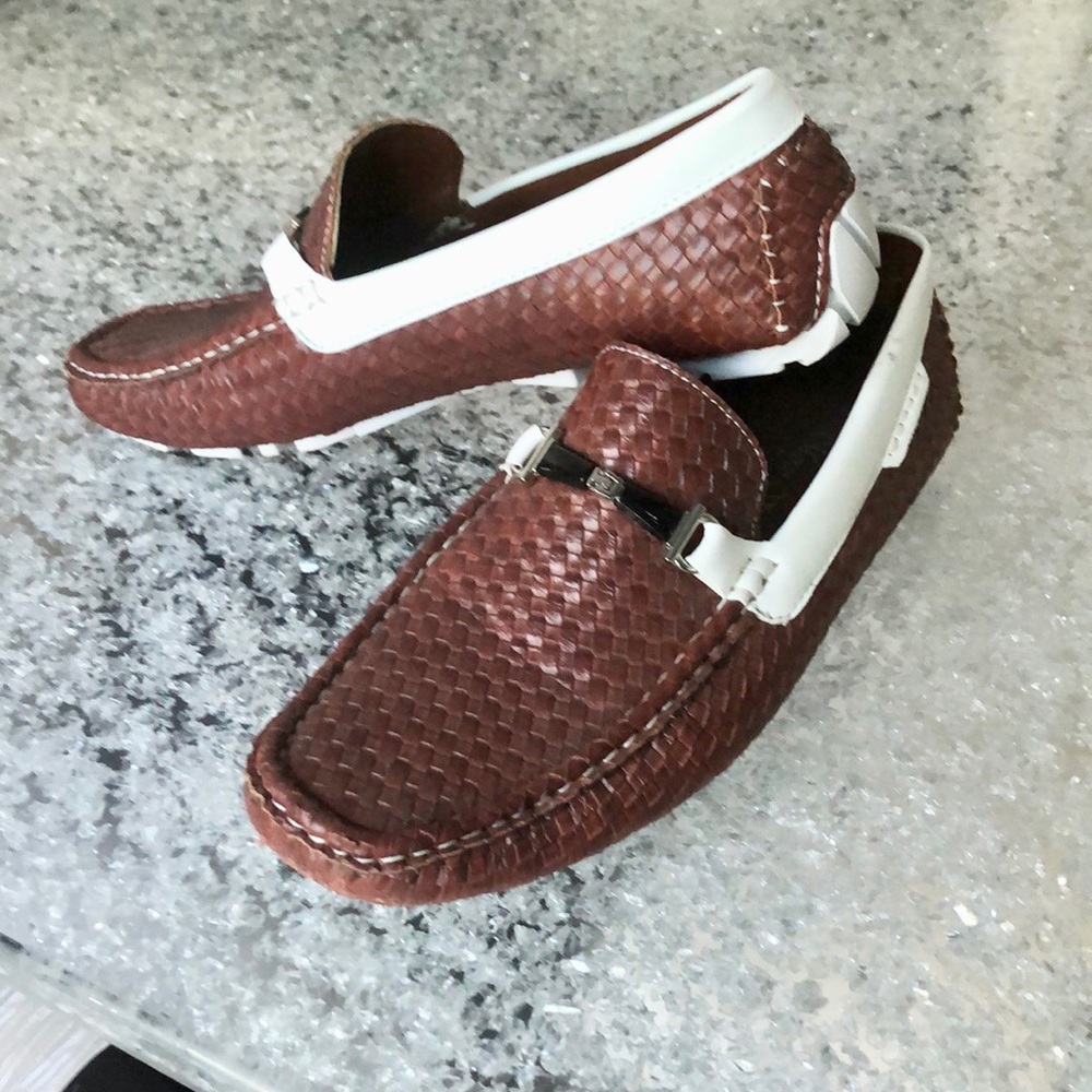 Marco Vitale Men's Casual Dress Shoes Brown Men's Size 9 LIKE NEW